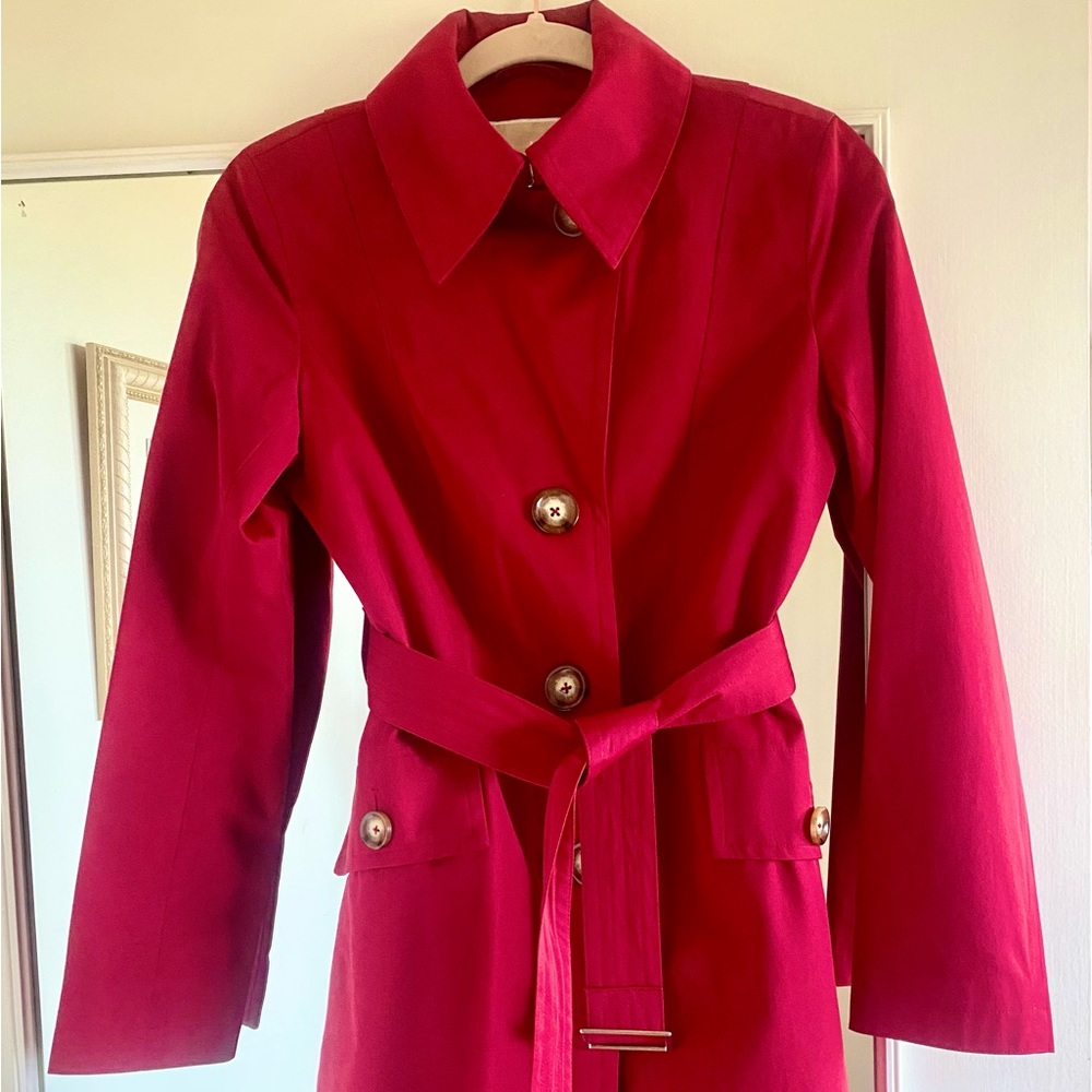 Michael Kors Red Trench Coat